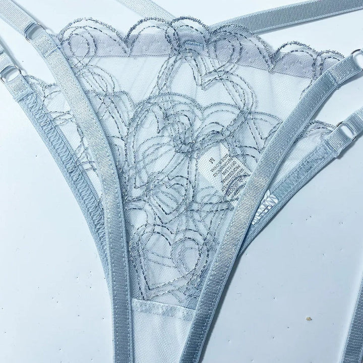 Ensemble de lingerie en dentelle 3 pièces