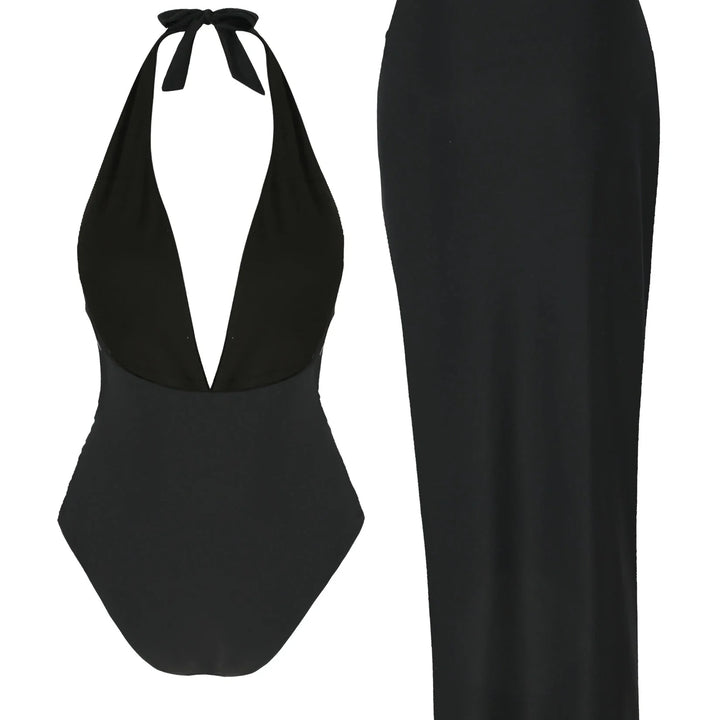 Ensemble de plage à jupe longue et étoile de mer décorative