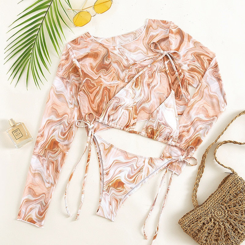Bikini à top en résille