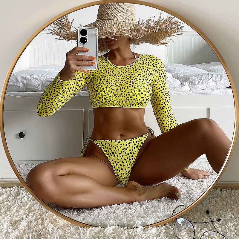 Bikini à top en résille