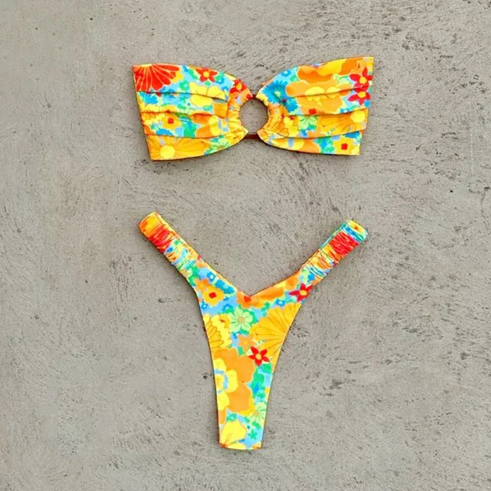 Bikini à imprimé fleuri