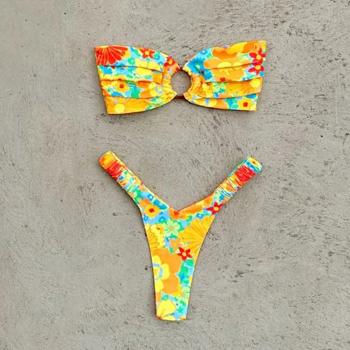Bikini à imprimé fleuri