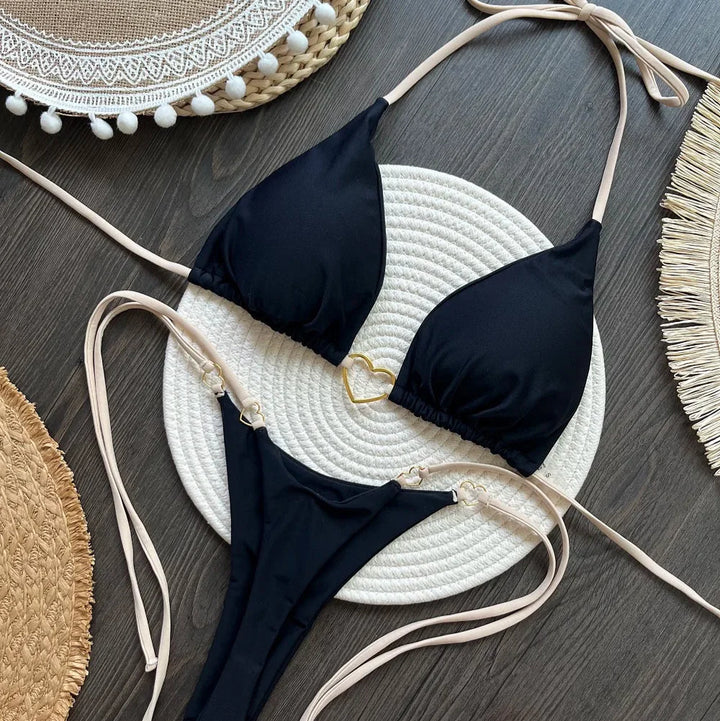 Bikini 2 pièces à laçage