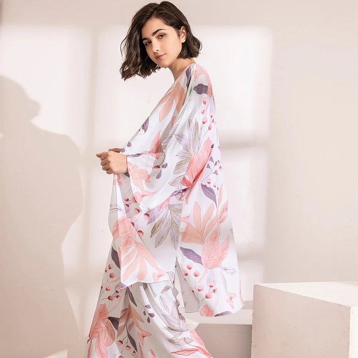 Ensemble pyjama à motif botanique