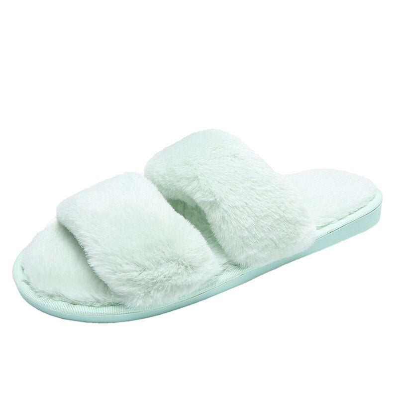 Chaussons en fausse fourrure
