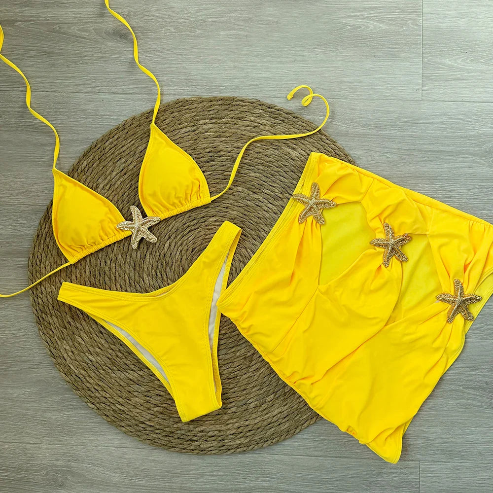 Ensemble de plage 3 pièces à motif d&