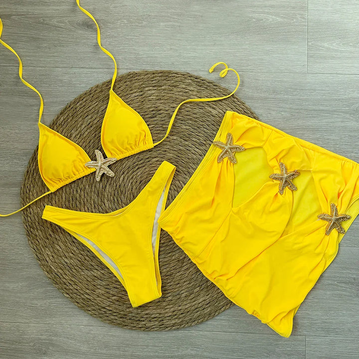 Ensemble de plage 3 pièces à motif d&