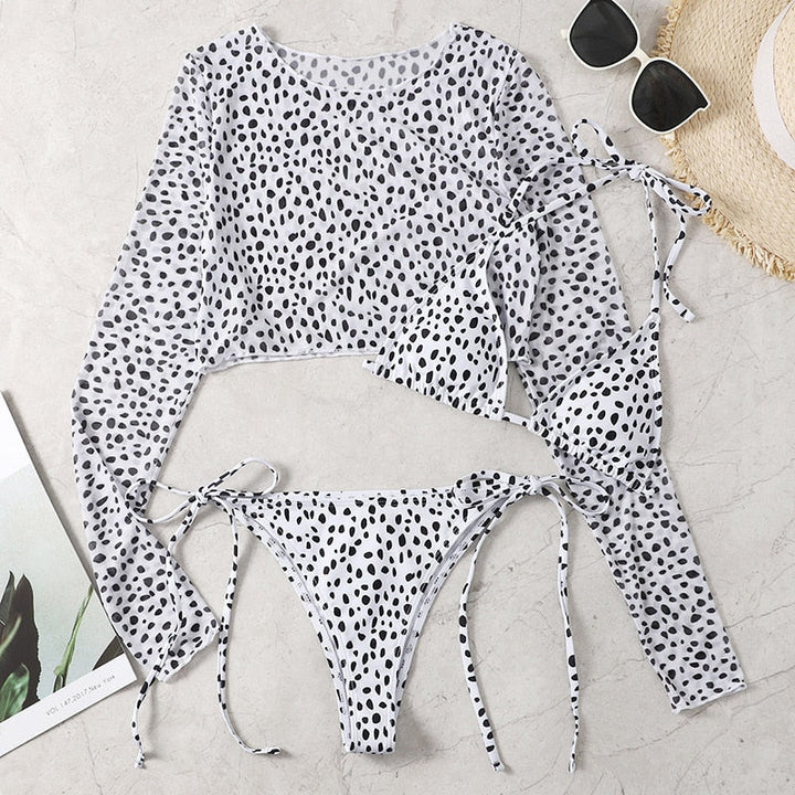 Bikini à top en résille