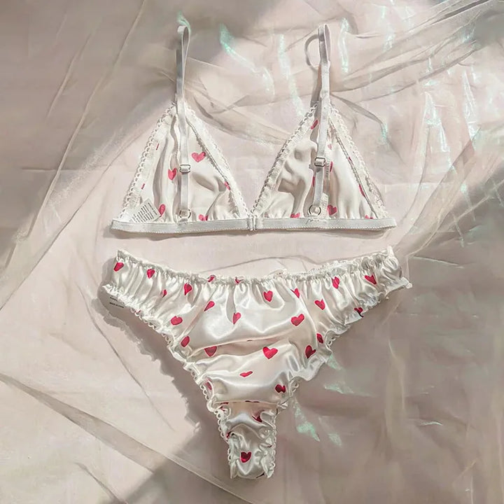 Ensemble de lingerie en satin 2 pièces