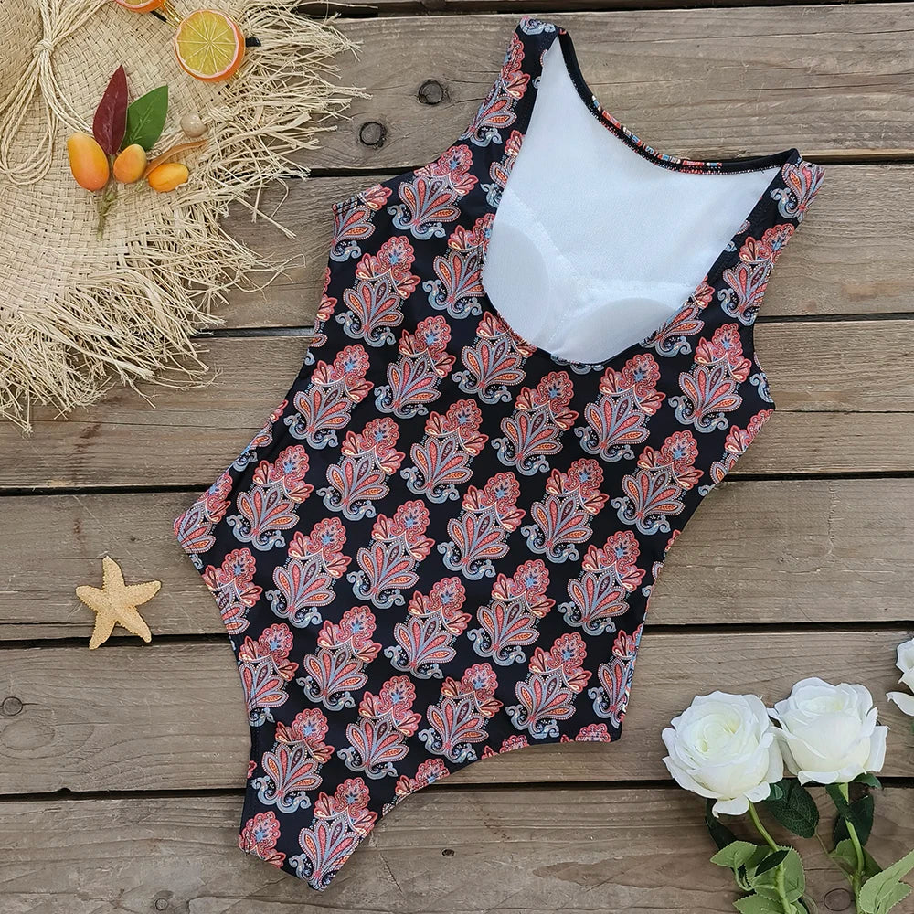 Maillot de bain une pièce imprimé