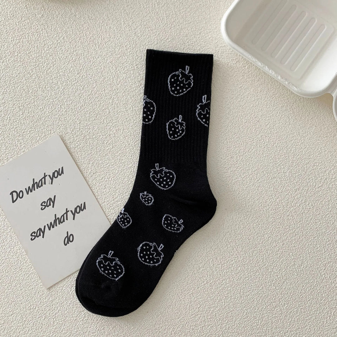 Chaussettes noires et blanches