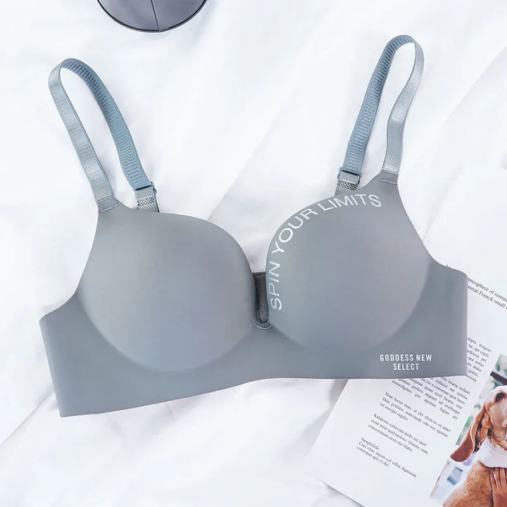 Soutien-gorge push-up sans armatures à inscription