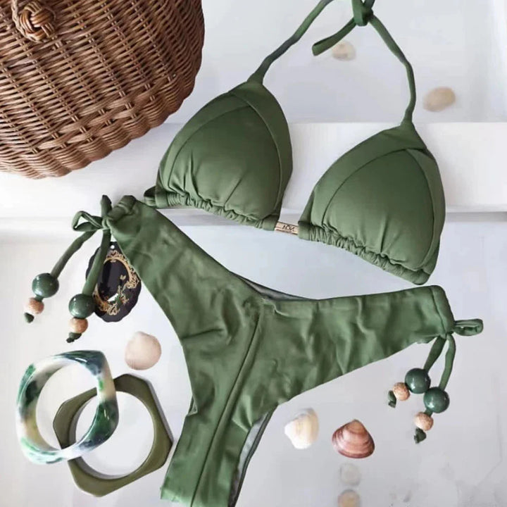 Bikini à cordons décoratifs