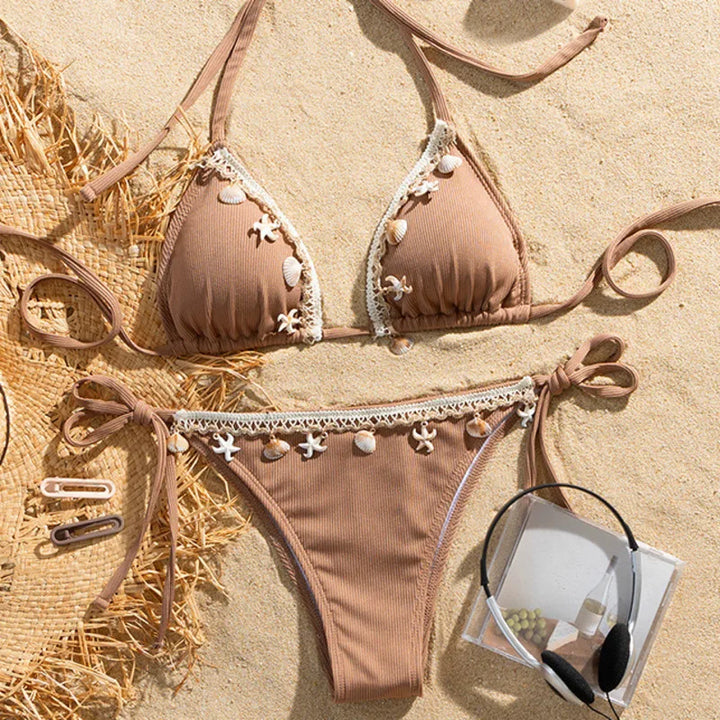 Maillot de bain à coquillages