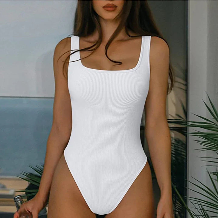 Body sculptant côtelé