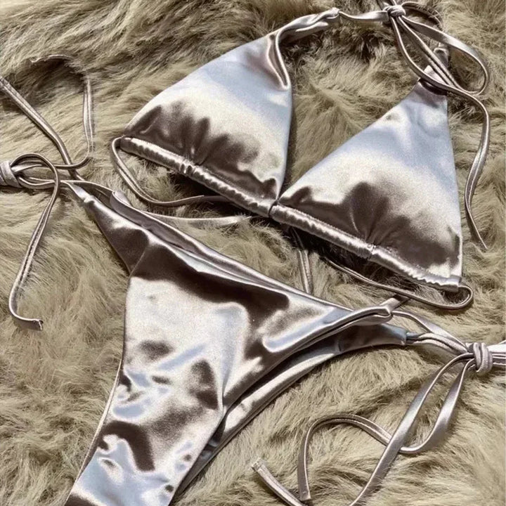 Bikini métallisé