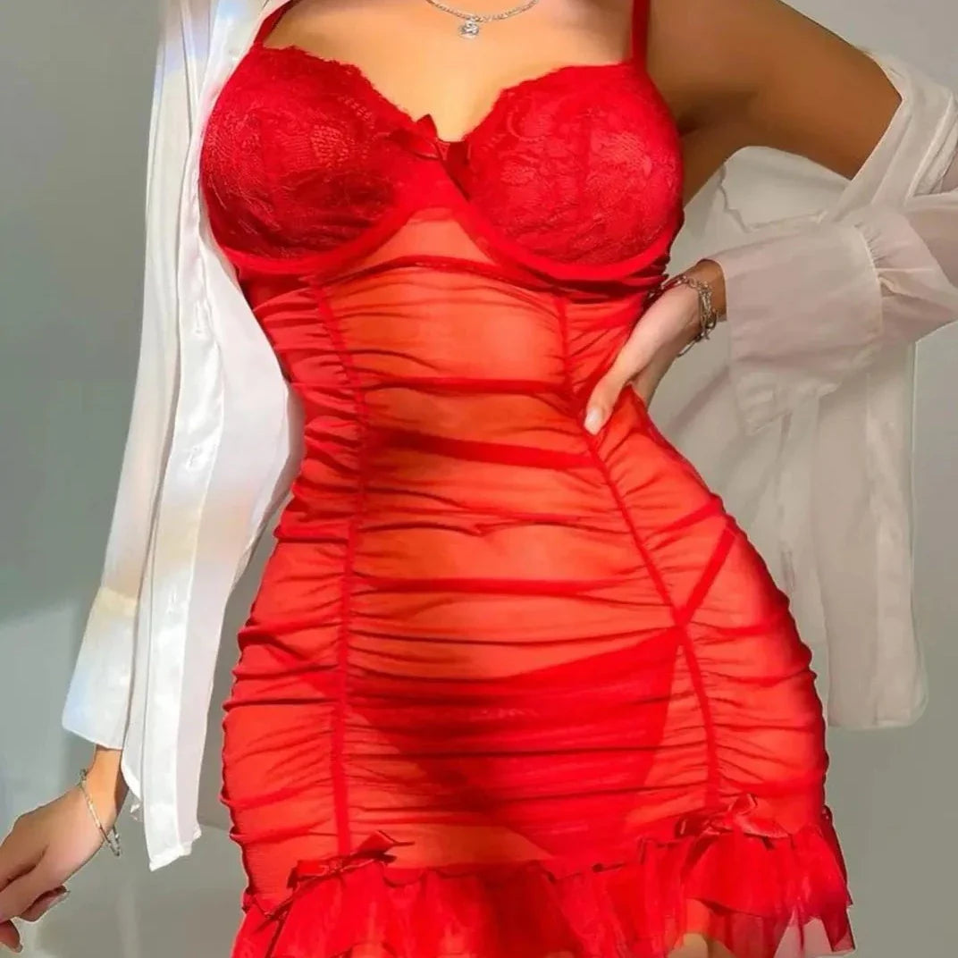Chemise de nuit plissée