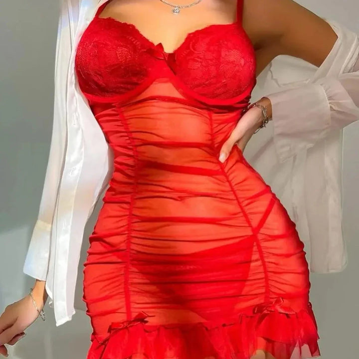 Chemise de nuit plissée