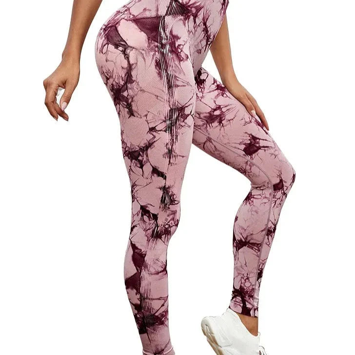 Leggings de sport tie-dye