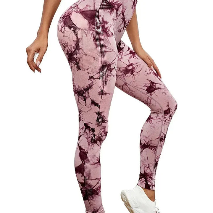 Leggings de sport tie-dye