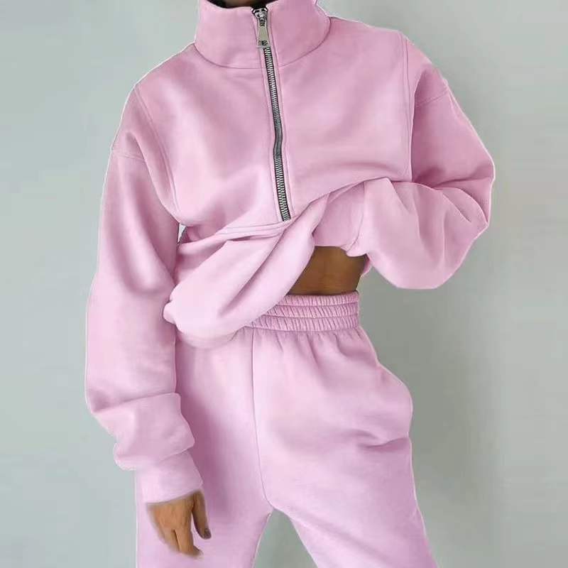 Ensemble jogging chaud à fermeture