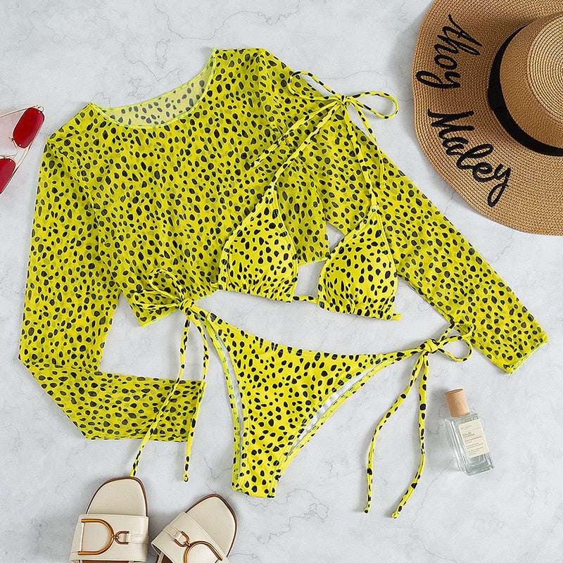 Bikini à top en résille