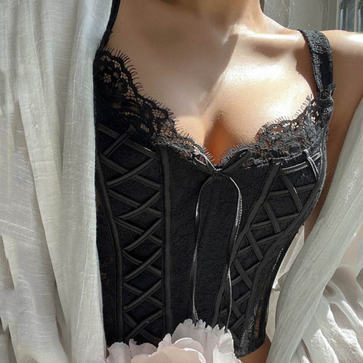 Soutien-gorge corset en dentelle