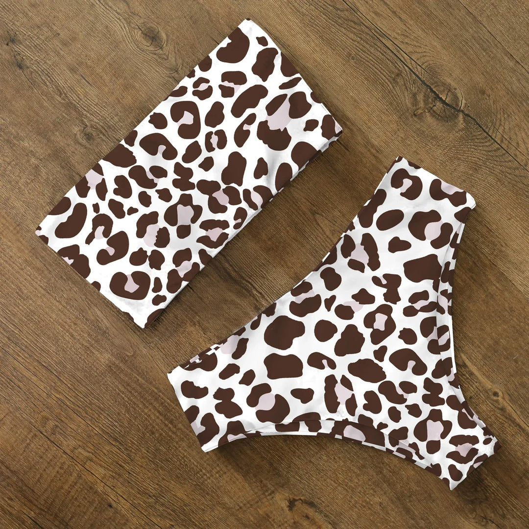 Maillot de bain 2 pièces sans bretelles