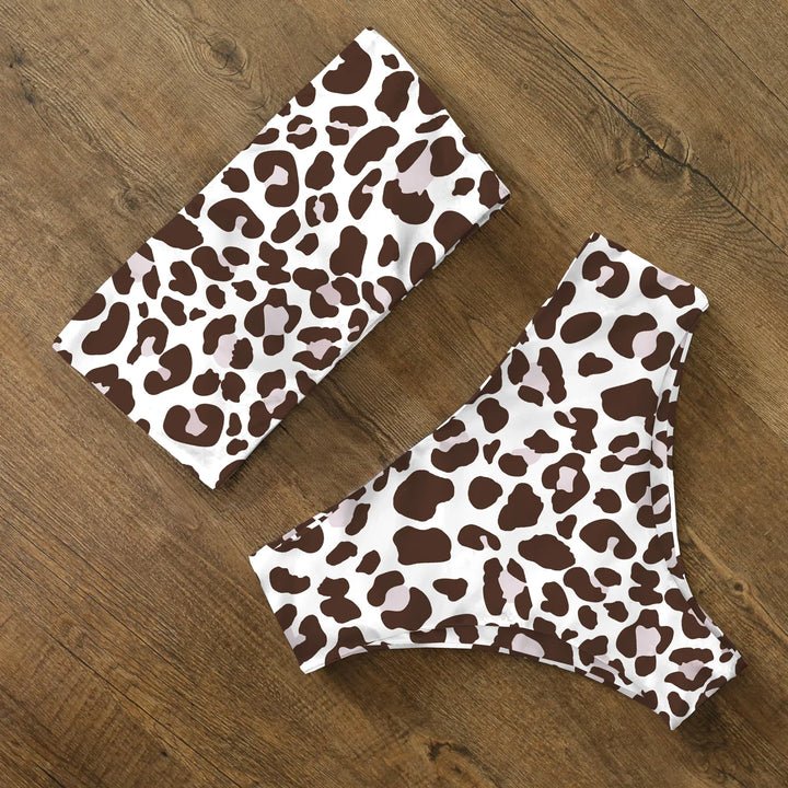 Maillot de bain 2 pièces sans bretelles