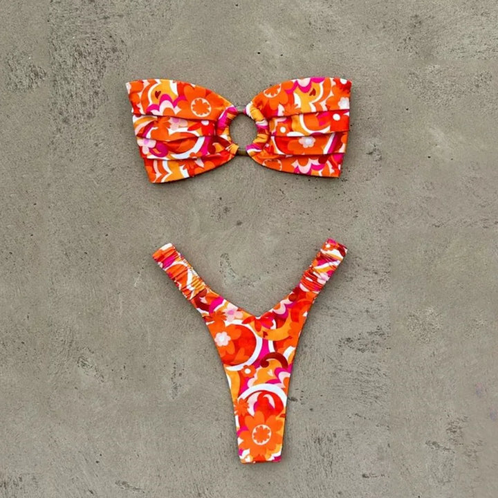 Bikini à imprimé fleuri