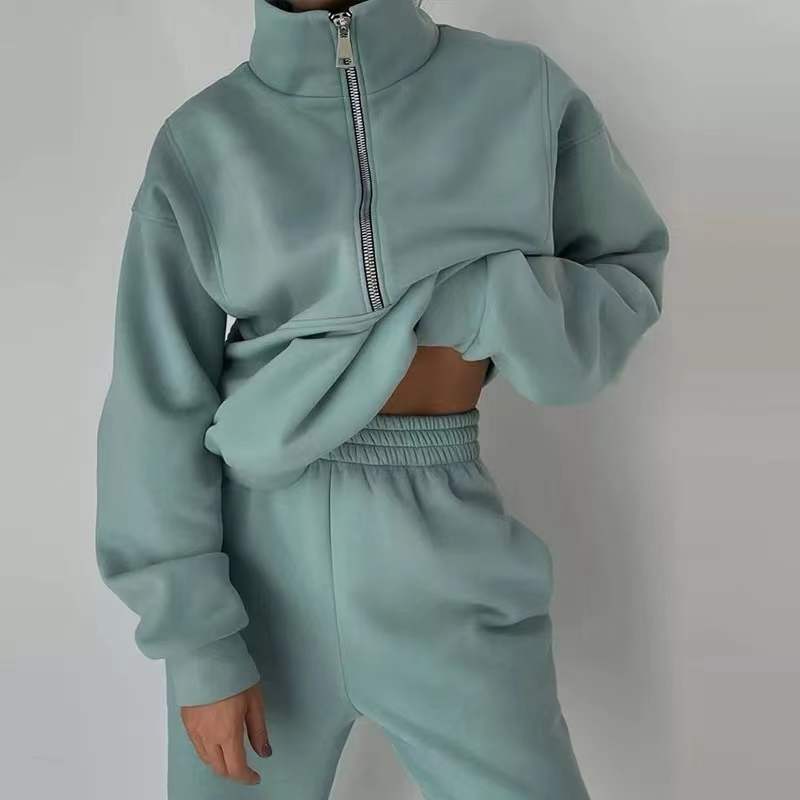 Ensemble jogging chaud à fermeture