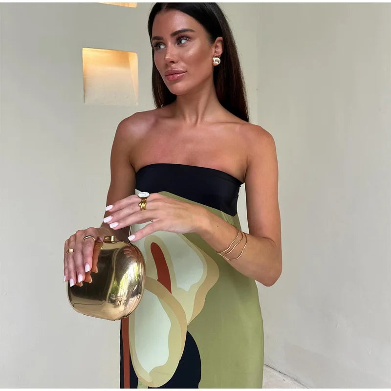Longue robe de soirée d&