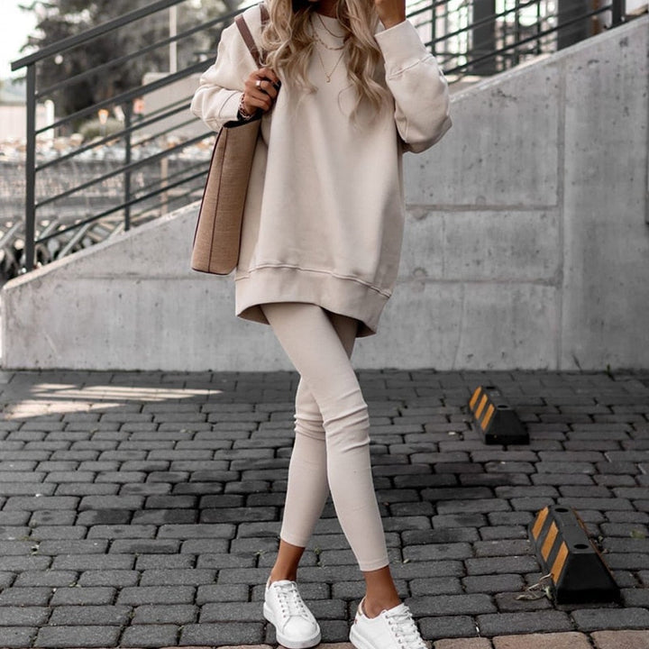 Ensemble jogging chaud avec leggings