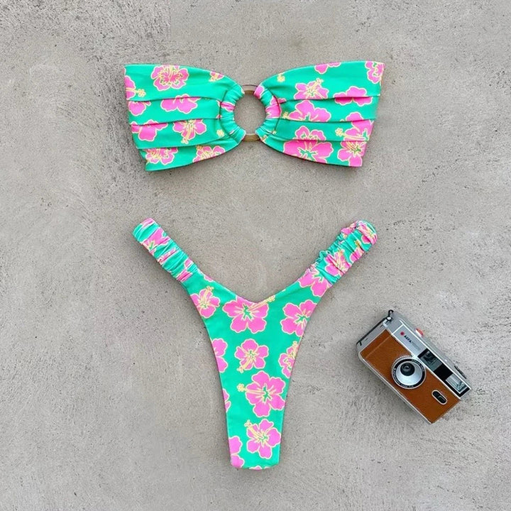 Bikini à imprimé fleuri