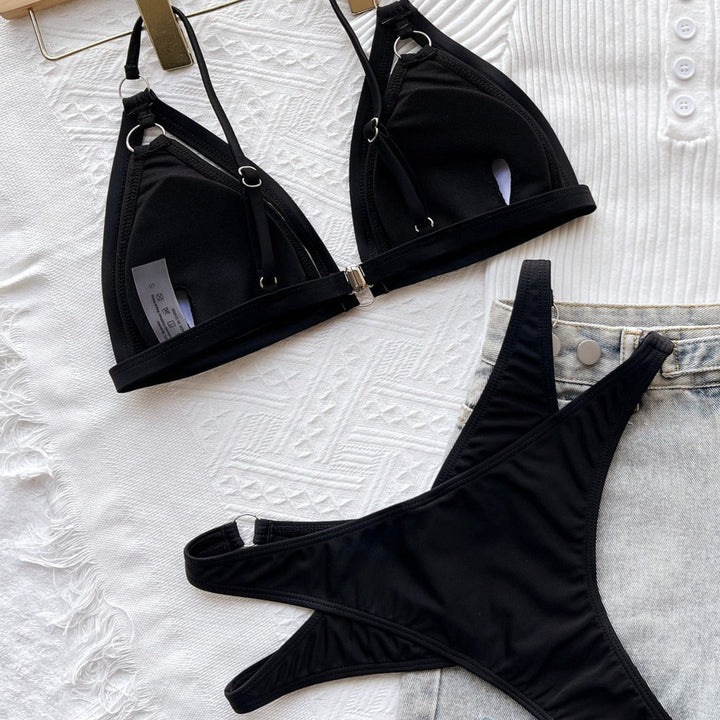 Maillot de bain 2 pièces à brides