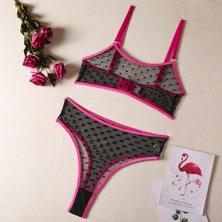 Ensemble de lingerie à pois