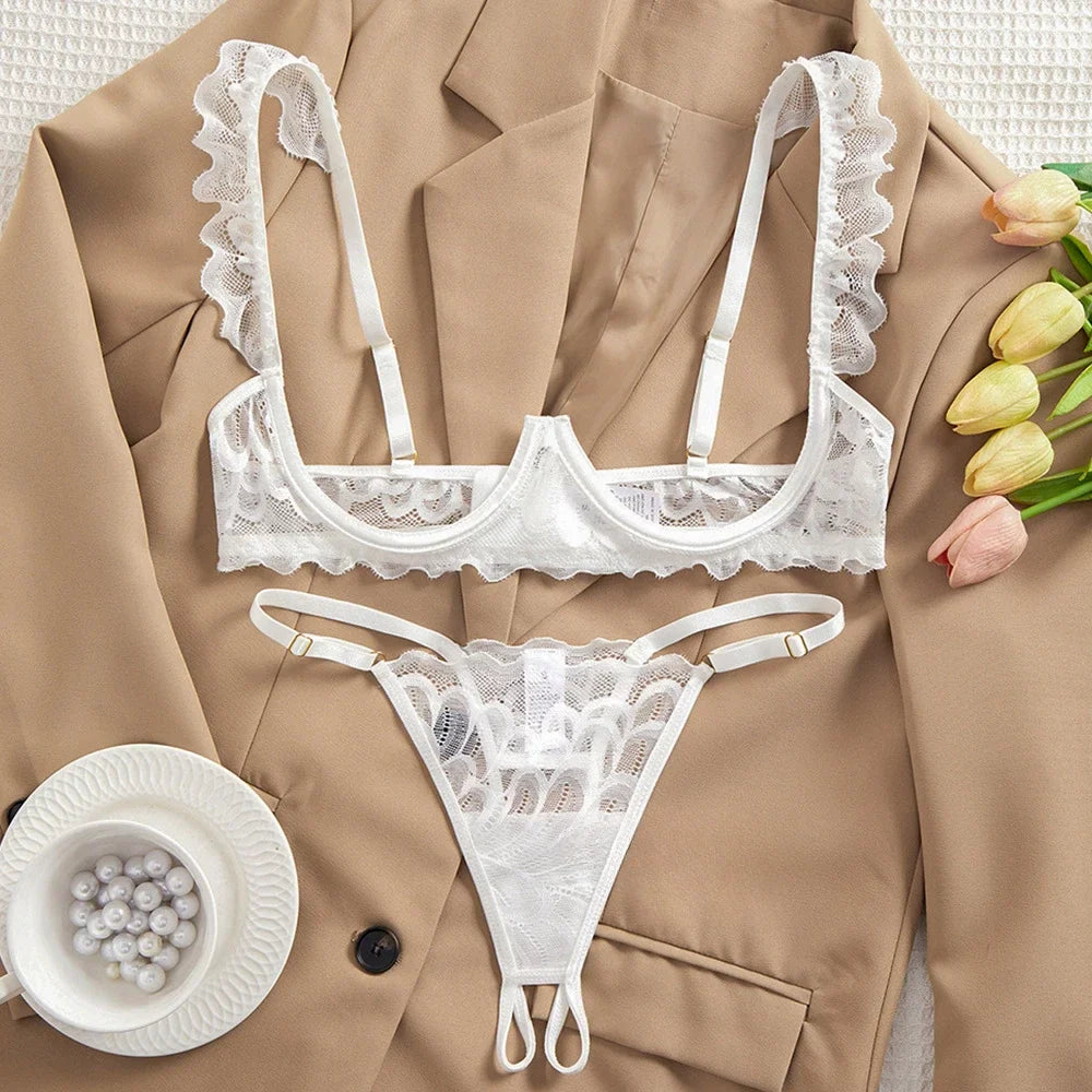 Ensemble de lingerie en dentelle 2 pièces
