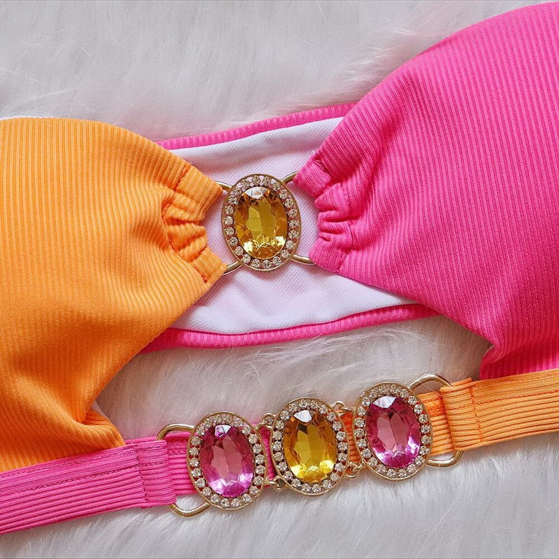 Maillot de bain 2 pièces style brésilien