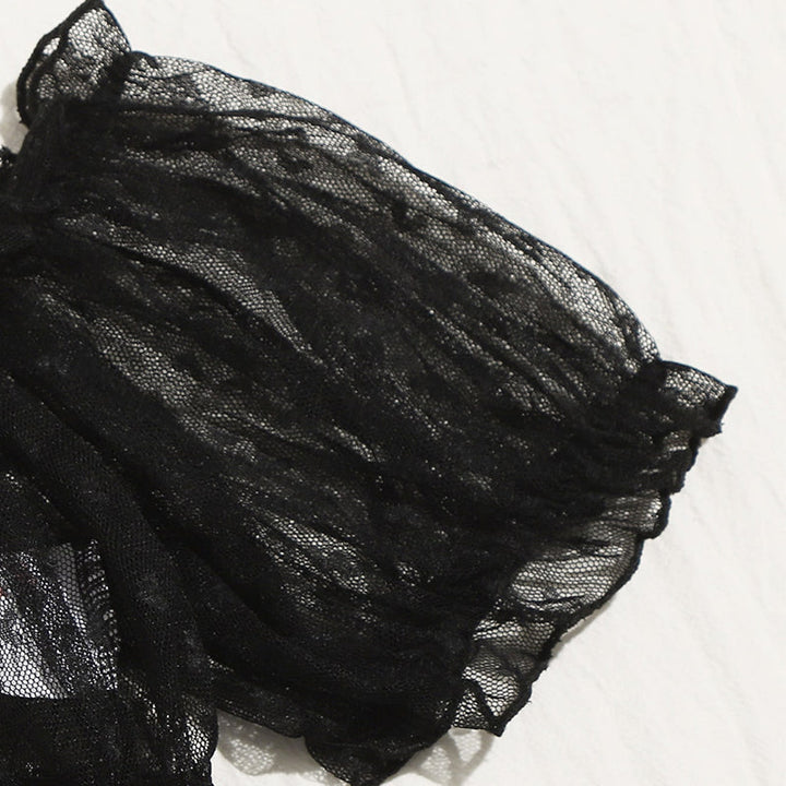 Ensemble de lingerie en dentelle à ruban décoratif