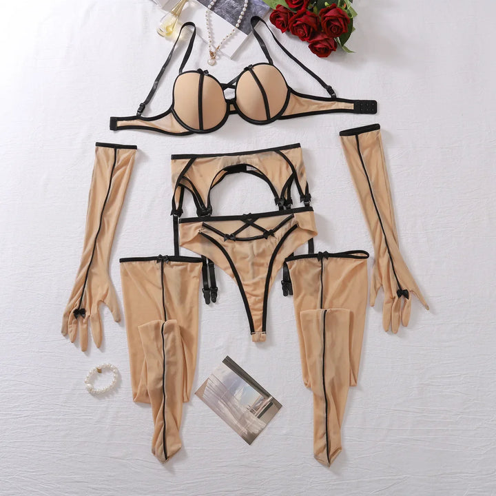 Ensemble de lingerie avec gants