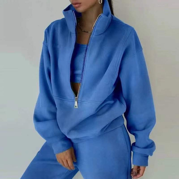 Ensemble jogging chaud à fermeture