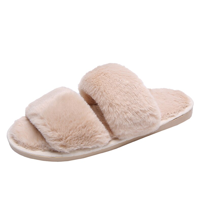 Chaussons en fausse fourrure