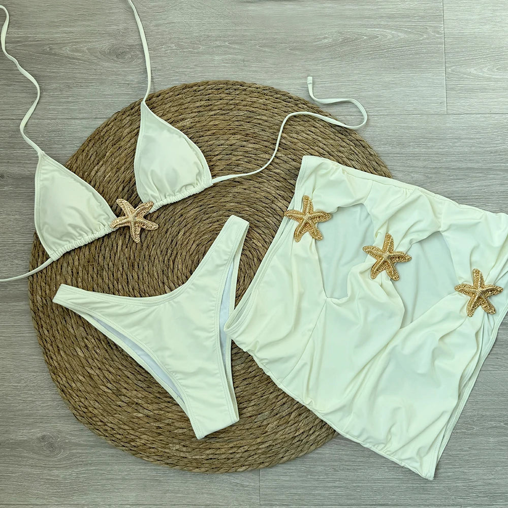 Ensemble de plage 3 pièces à motif d&