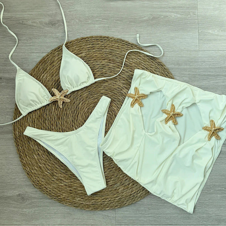 Ensemble de plage 3 pièces à motif d&