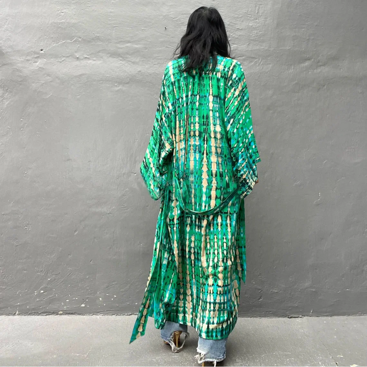 Kimono de plage tie-dye