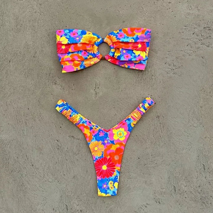 Bikini à imprimé fleuri