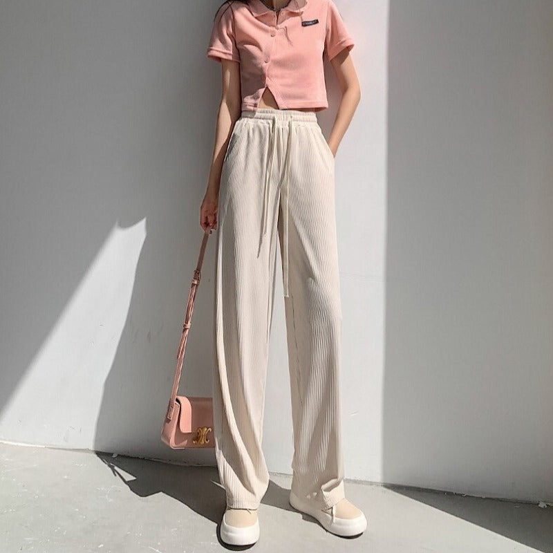 Pantalon ample coupe droite