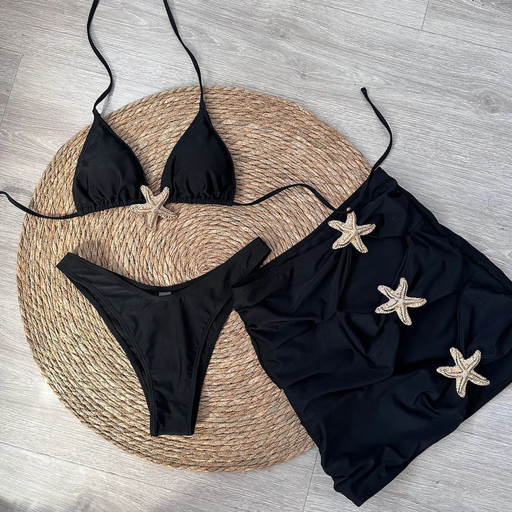 Ensemble de plage 3 pièces à motif d&