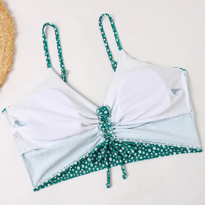 Maillot de bain avec short taille haute