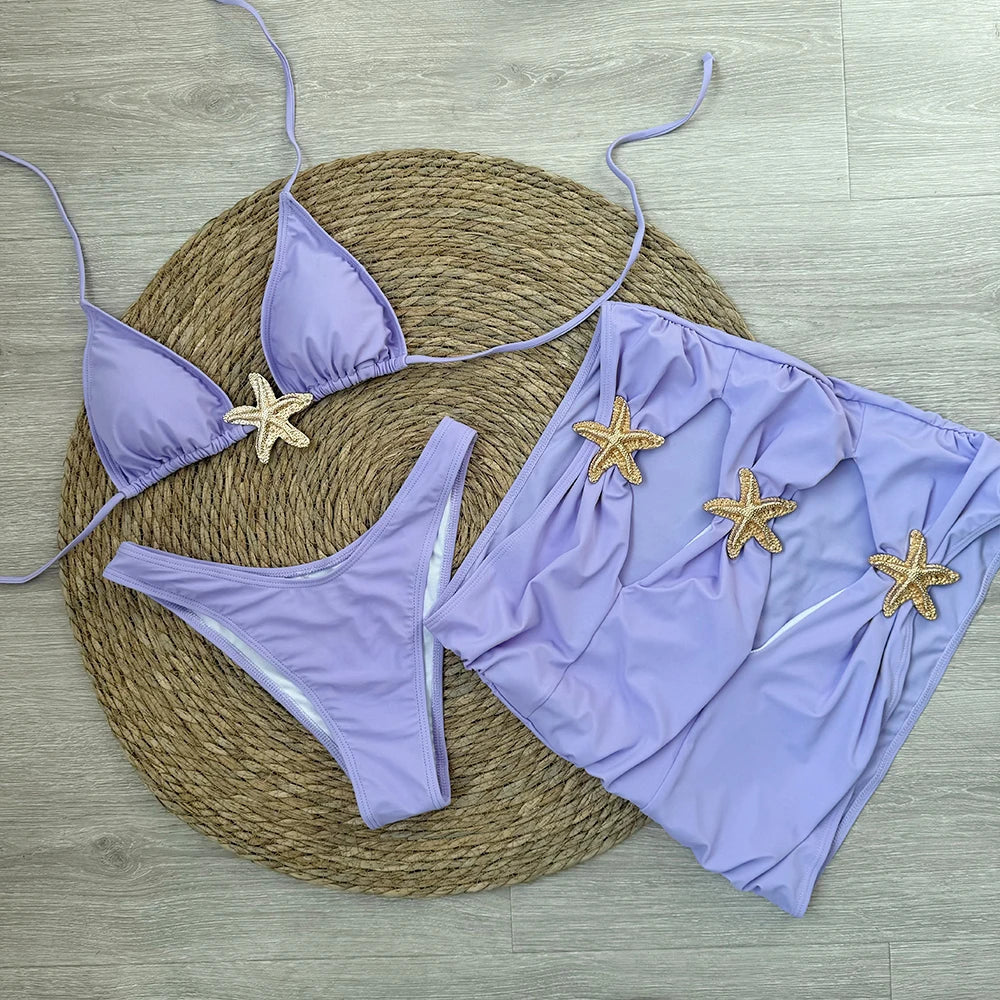 Ensemble de plage 3 pièces à motif d&